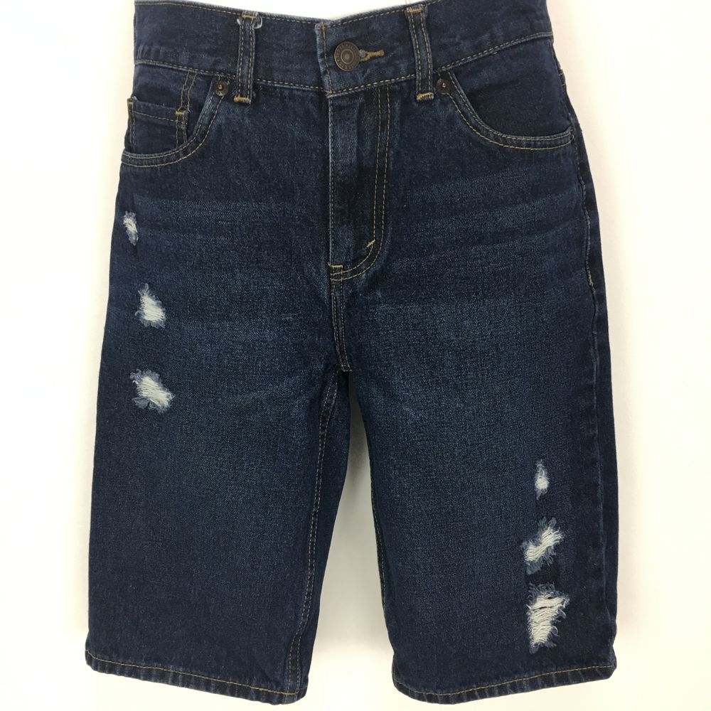 Levi's Distressed 505 Bermuda Short Size 14